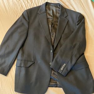 Nordstrom Navy Blue Wool Suit Jacket 44S